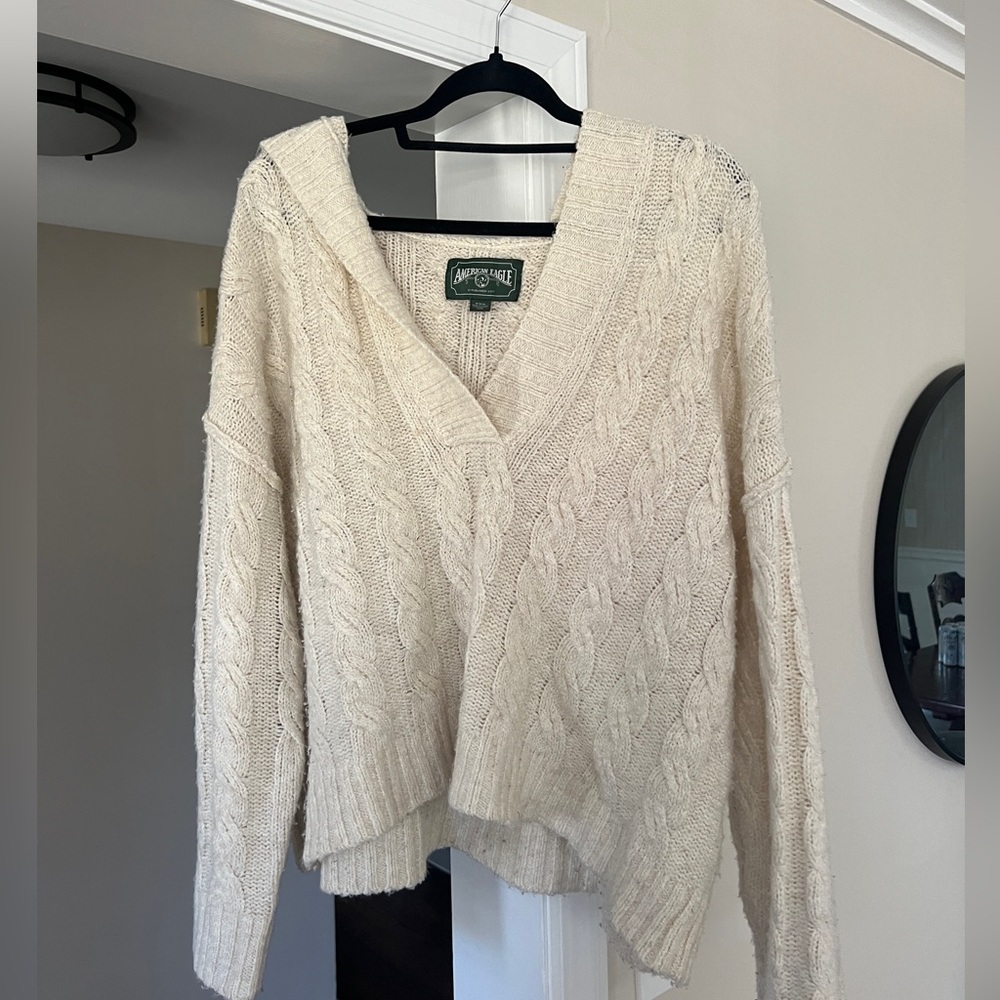 American Eagle Cream Sweater